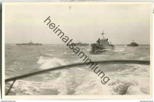 Minenräumboote - Foto-Ansichtskarte