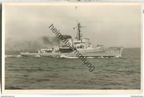 Hochseeminensuchboot Seeschlange M 191 - Foto-Ansichtskarte