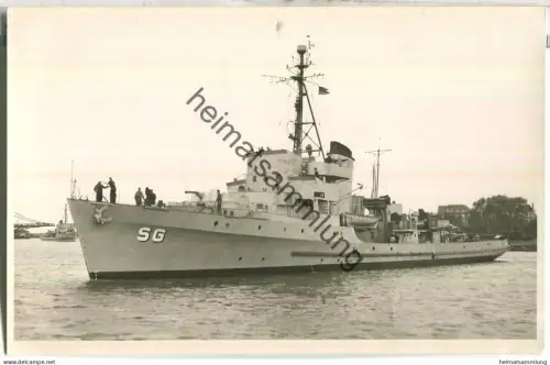Hochseeminensuchboot Seeschlange SG - Foto-Ansichtskarte