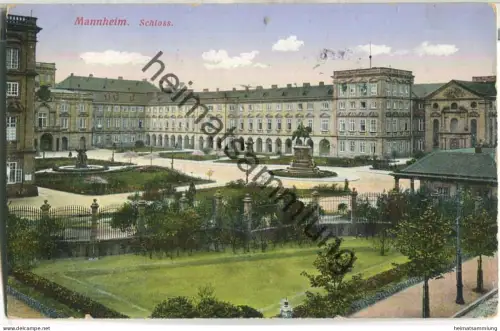 Mannheim - Schloss - ohne Verlagsangaben - gel. 1914