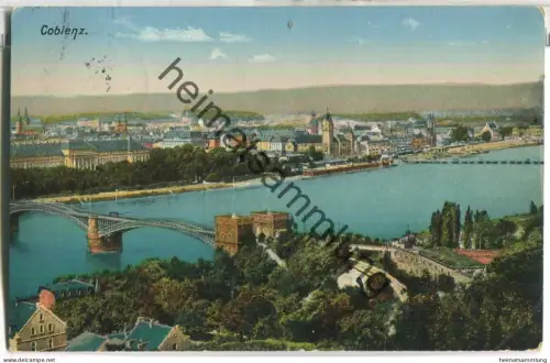 Coblenz - Verlag Ottmar Zieher München - gel. 1913