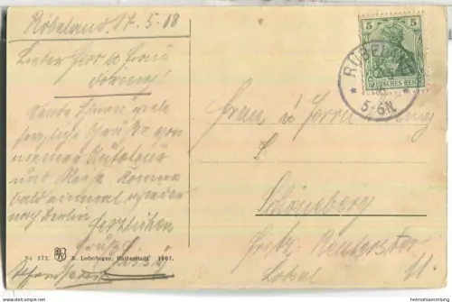 Okertal - Rabowklippe - Verlag R. Lederbogen Halberstadt - gel. 1908