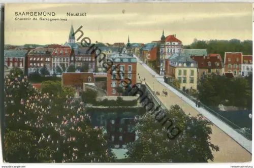 Saargemünd - Sarreguemines - Neustadt - Verlag Emil Schmitt Saargemünd - gel. 1913