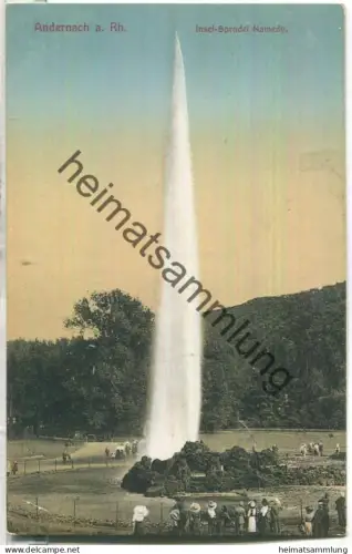 Andernach - Insel-Sprudel Namedy - Verlag Carl Schüssler Andernach - gel. 1913