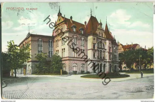Pforzheim - Saalbau - Verlag S. Wronker & Cie Pforzheim - gel. 1912