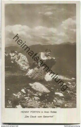 Henny Porten - Ross-Verlag 509/6 - Rückseite beschrieben