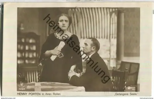 Henny Porten - Ross-Verlag 506/3 - Rückseite beschrieben - leichte Gebrauchsspuren