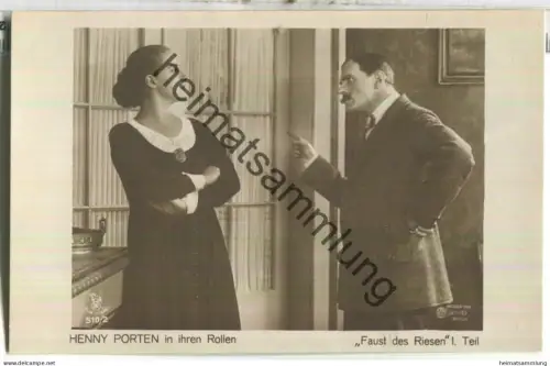 Henny Porten - Ross-Verlag 510/2 - Rückseite beschrieben