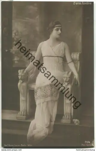 Fern Andra - Verlag Herm. Leiser Berlin 7134 - Rückseite beschrieben 1917