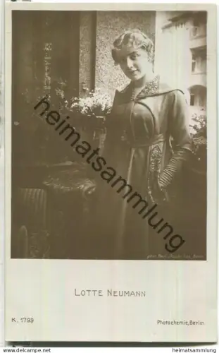 Lotte Neumann - Verlag Photochemie Berlin K. 1799 - Rückseite beschrieben 1918