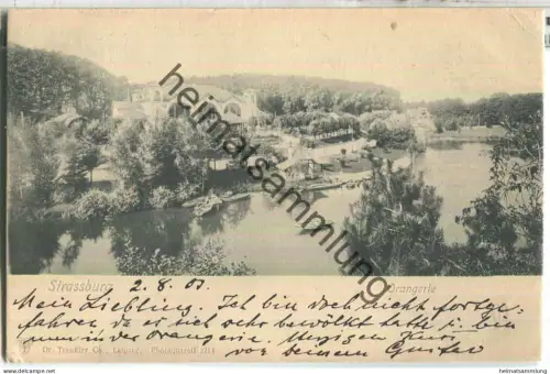 Strassburg - Orangerie - Verlag Dr. Trenkler & Co Leipzig - gel. 1903