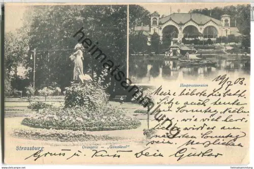 Strassburg - Orangerie - Gänseliesel - Verlag Felix Luib Strassburg