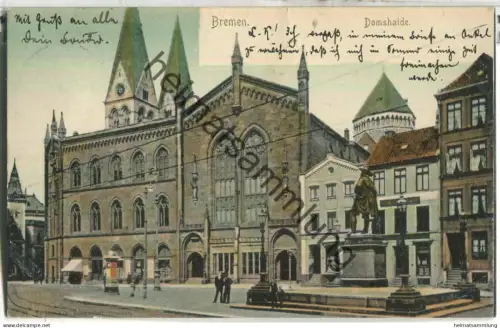 Bremen - Domshaide - ohne Verlagsangaben - gel. 1903