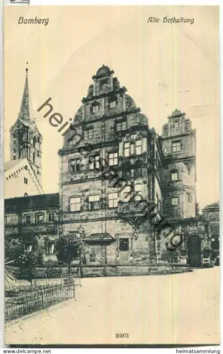 Bamberg - Alte Hofhaltung - Verlag Reinicke & Rubin Dresden - gel. 1911