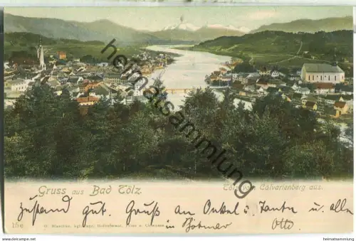 Bad Tölz - Calvarienberg - Verlag O. Blaschke Prien - gel. 1905