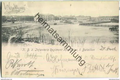 München - K. B. 2. Infanterie Regiment Kronprinz I. Bataillon - gel. 1904