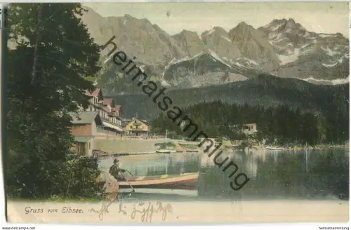 Eibsee - Verlag B. Johannes Partenkirchen-Garmisch - gel. 1905