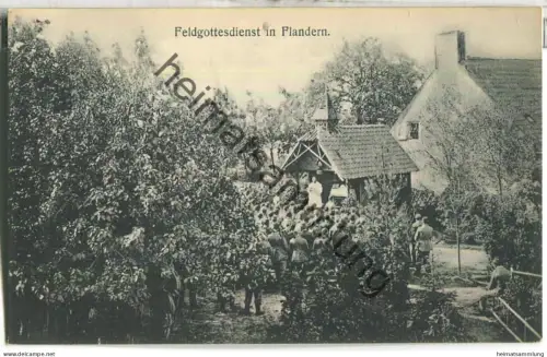 Flandern - Feldgottesdienst - Verlag Zipper Weilburg Lahn Serie 2 Nr. 105