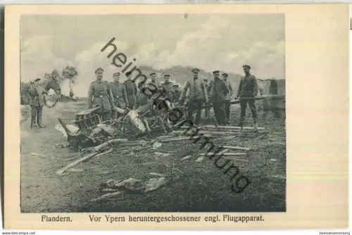 Flandern - Ieper - Ypres - Ypern - Flugapparat - Verlag Zipper Weilburg Lahn Serie 2 Nr. 81