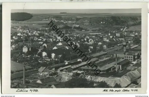 Libcice n. Vlt. - Libschitz an der Moldau - Gleisanlagen - Foto-Ansichtskarte