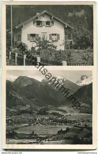 Oberstdorf - Am Bannholz 2 - Foto-Ansichtskarte - Verlag Foto Karsten München - gel. 1956