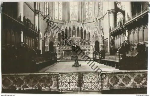 S. Dominic 's - Southampton Rd London - High Altar and Choir - Foto-AK ca. 1910