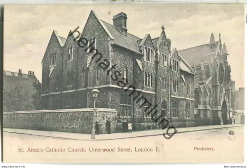 St. Anne 's Catholic Church - Presbytery - Unterwood Street London ca. 1910