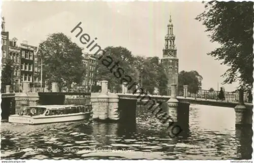 Amsterdam - Oude Schans met Montelbaanstoren - Foto-AK