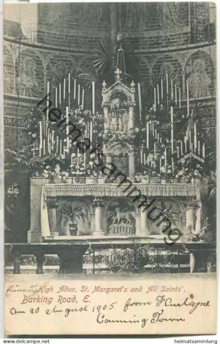 High Altar - St. Margaret 's and All Saints - Barking Road 1905