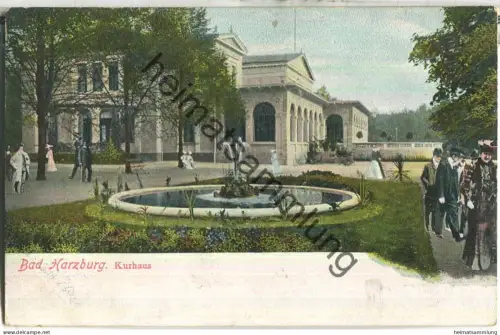 Bad Harzburg - Kurhaus - Verlag R. Lederbogen Halberstadt - gel. 1908