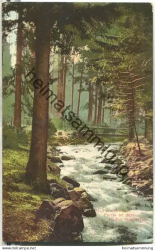 Bad Harzburg - Partie am Radau Wasserfall - Verlag R. Lederbogen Halberstadt - gel. 1913