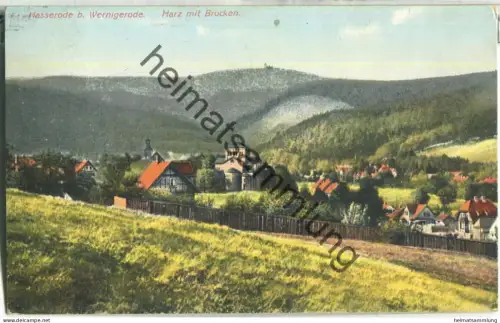 Hasserode bei Wernigerode - Harz - gel. 1909