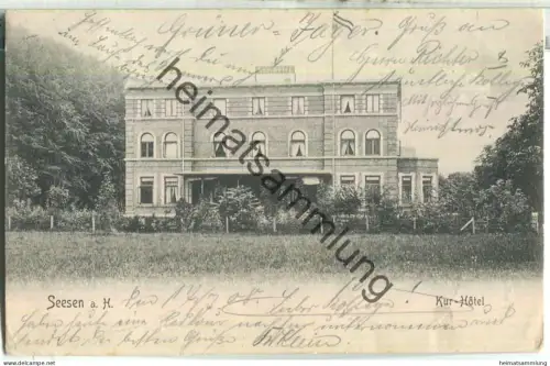Seesen - Kur-Hotel - Verlag Kosmos Halberstadt - gel. 1908
