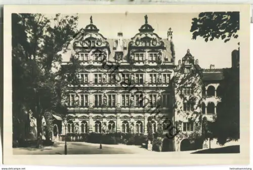 Heidelberg - Schloss - Friedrichsbau - Foto-Ansichtskarte - Verlag Edm. v. König Heidelberg