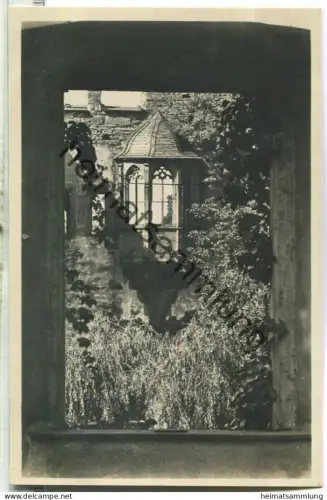 Heidelberg - Schoss - Erker am Bibliotheksbau - Foto-Ansichtskarte - J. Velten Verlag Karlsruhe