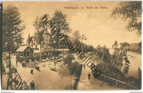 Waldhaus in der Hardt bei Basel - Verlag G. Metz Basel - gel. 1909