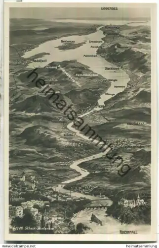 Vom Bodensee bis zum Rheinfall - Reliefkarte - Wehrliverlag Kilchberg