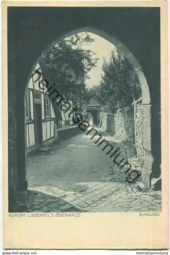 Lindenfels im Odenwald - Burggasse