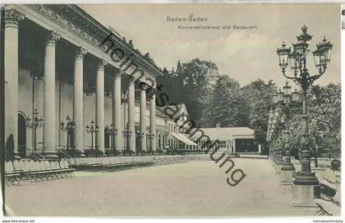 Baden-Baden - Konversationshaus und Restaurant
