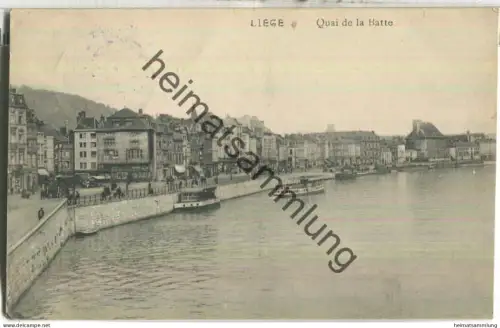 Liege - Quai de la Batte - Feldpost - gel. 1914