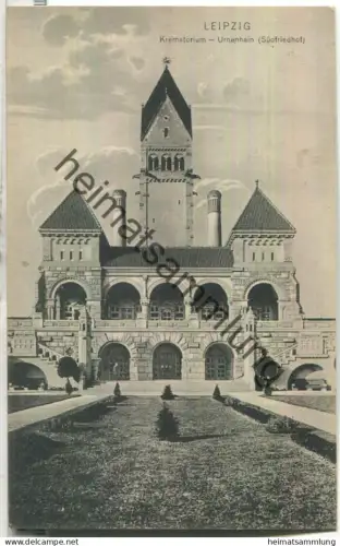 Leipzig - Krematorium - Urnenhain - Südfriedhof - Verlag Trinks & Co. Leipzig - gel. 1912
