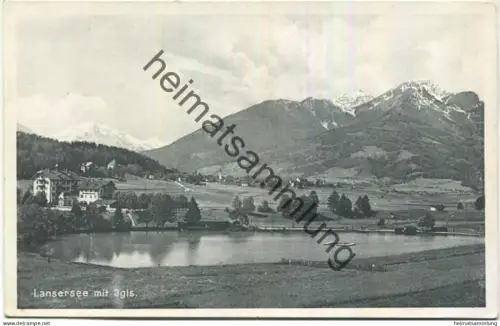 Lans - Lansersee mit Igls - Foto-AK - Verlag Ottmar Zieher München
