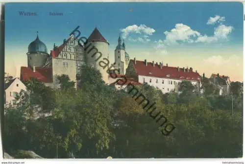 Wurzen - Schloss - Verlag Brück & Sohn Meissen - Feldpost - gel. 1914