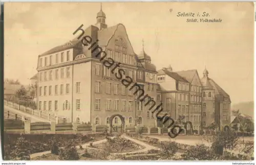 Sebnitz - Städtische Volksschule - Verlag Trinks & Co. Leipzig