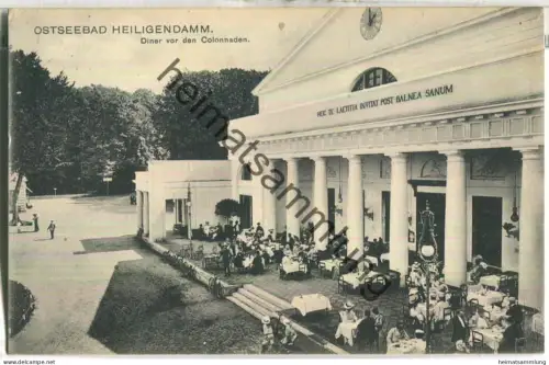 Ostseebad Heiligendamm - Diner vor den Colonnaden - Verlag A. Beckmann Doberan - gel. 1911