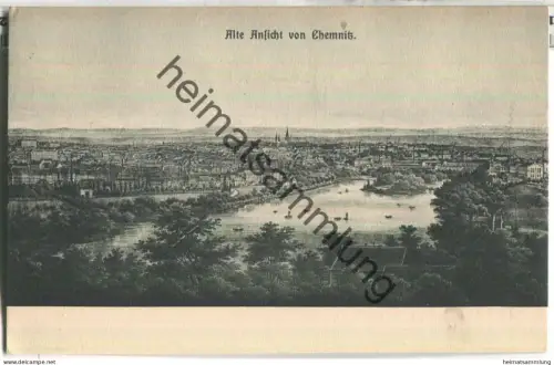 Alte Ansicht von Chemnitz - Verlag Richard Oschatz Chemnitz