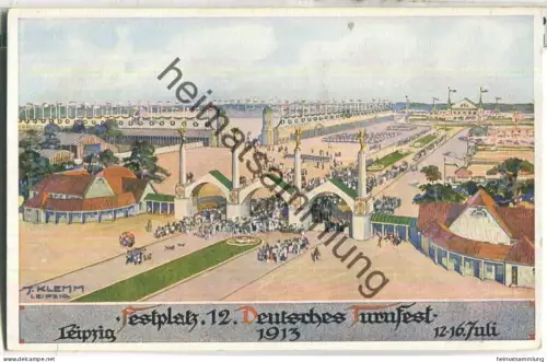 Leipzig - 12. Deutsches Turnfest 1913 - Festplatz - Verlag Glass & Tuscher Leipzig
