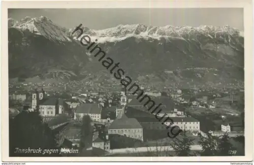 Innsbruck gegen Norden - Foto-AK - Verlag Cizzall Innsbruck
