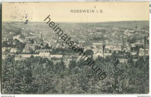 Rosswein - Gebrauchsspuren - gel. 1914