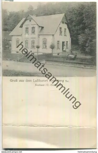 Reinsberg Sachsen - Besitzer C. Hoffmann - Verlag A. Kersten Siebenlehn - gel. 1924